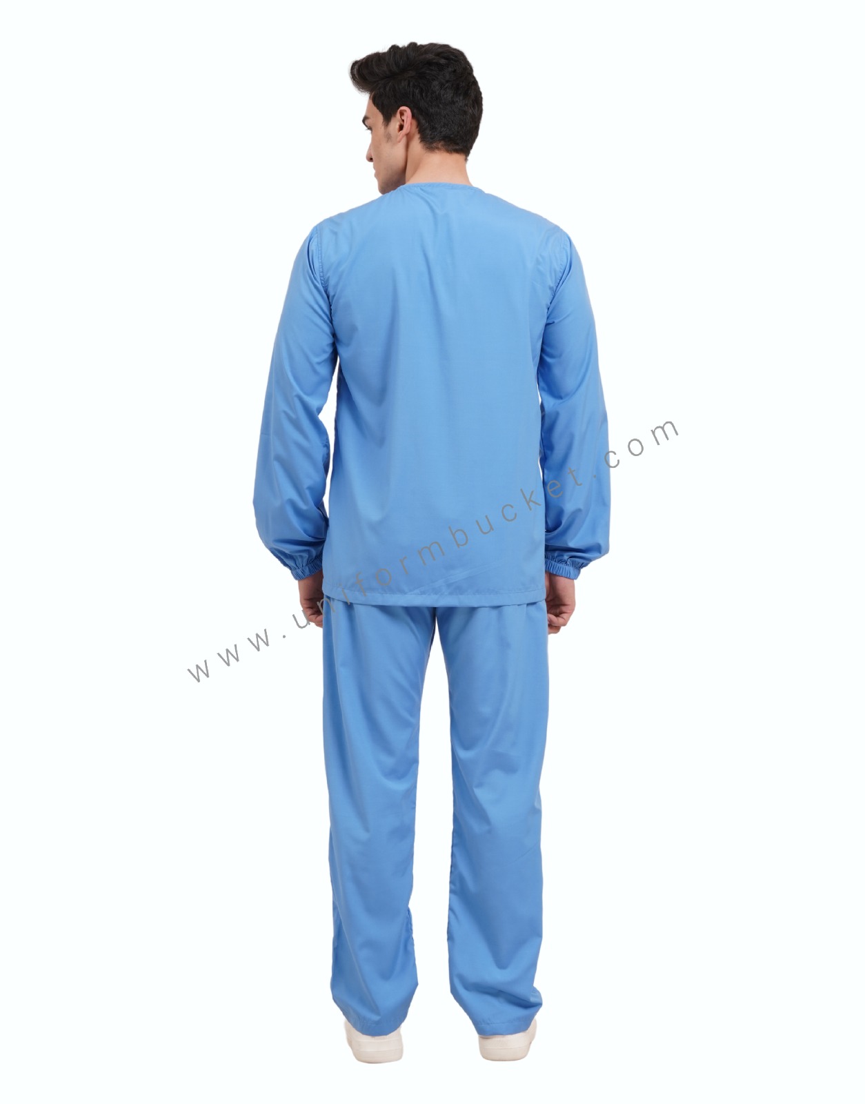 FOOD INDUSTRY COMFORTABLE SKY BLUE SHIRT WITH ADJUSTABLE ROUND CAP view 5